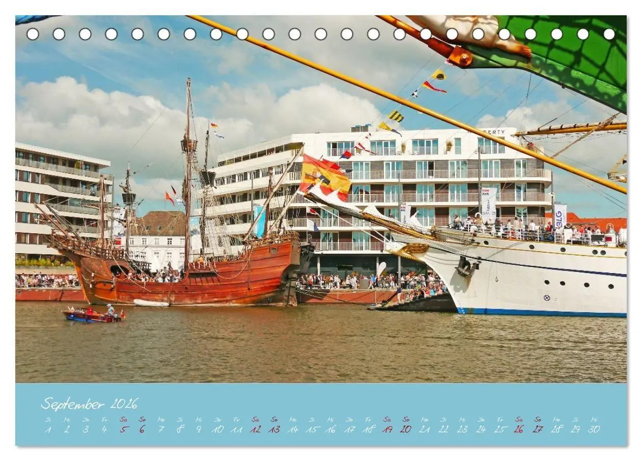 Bild: 9783516668254 | SAIL Bremerhaven. Segelspektakel zum Wegträumen (Tischkalender 2026...