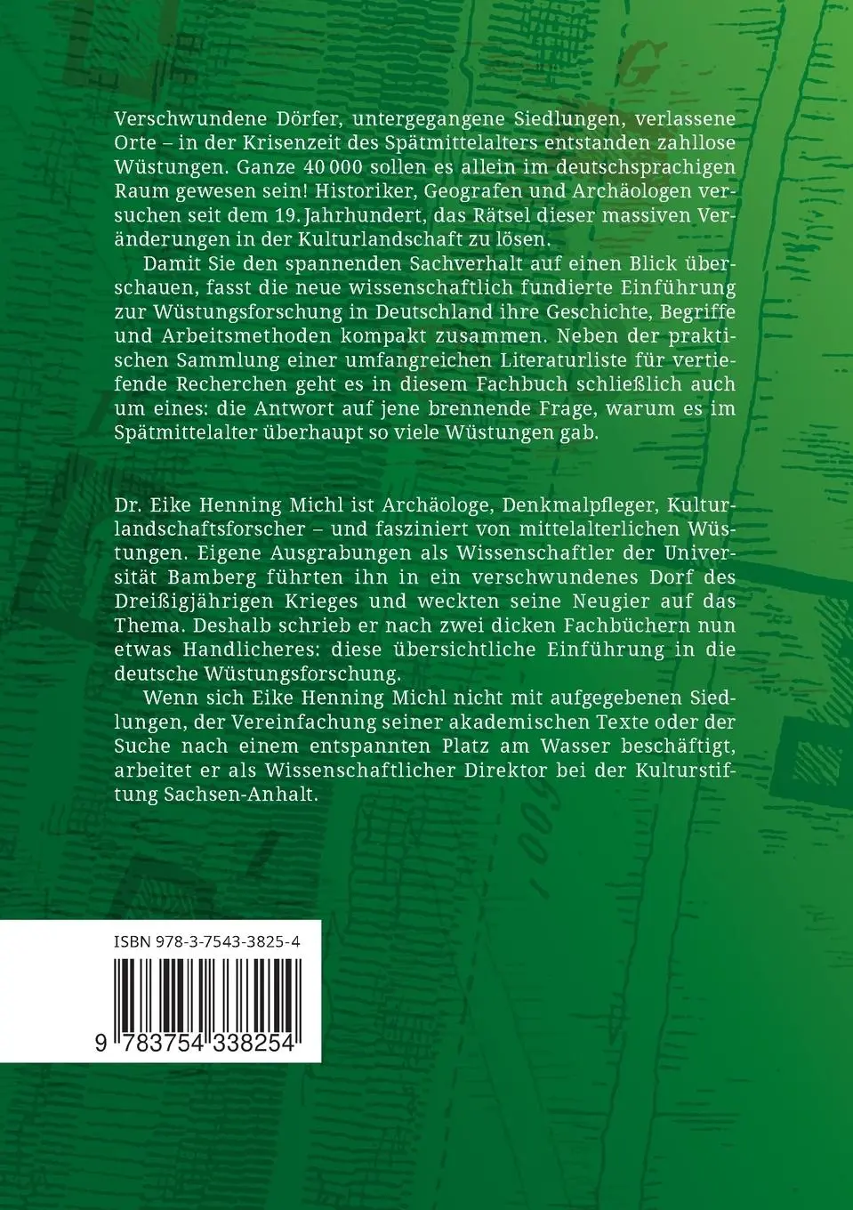 Rückseite: 9783754338254 | Wüstungsforschung in Deutschland | Eine Einführung | Michl | Buch