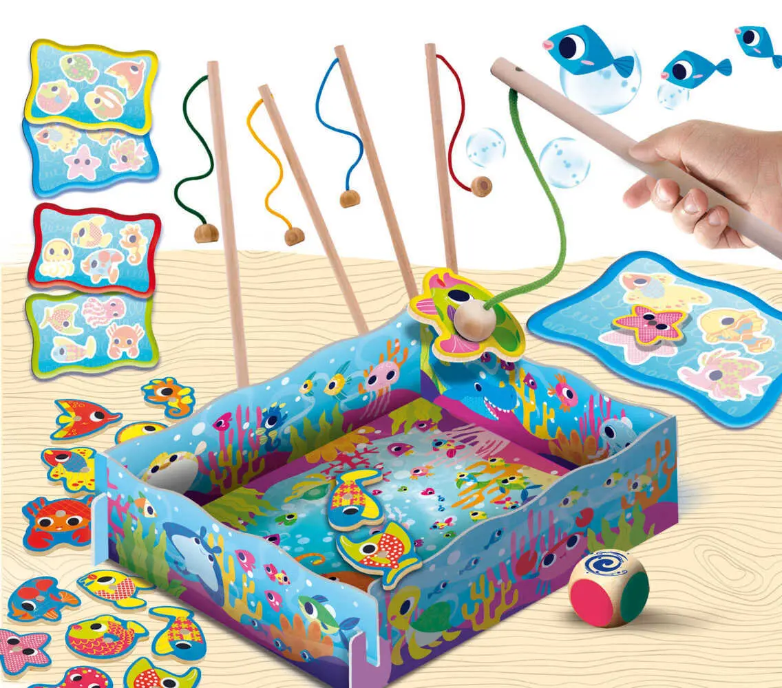Bild: 8008324098354 | MONTESSORI Holz Angel Spiel | Spiel | Kartonschachtel | 98354 | 2024