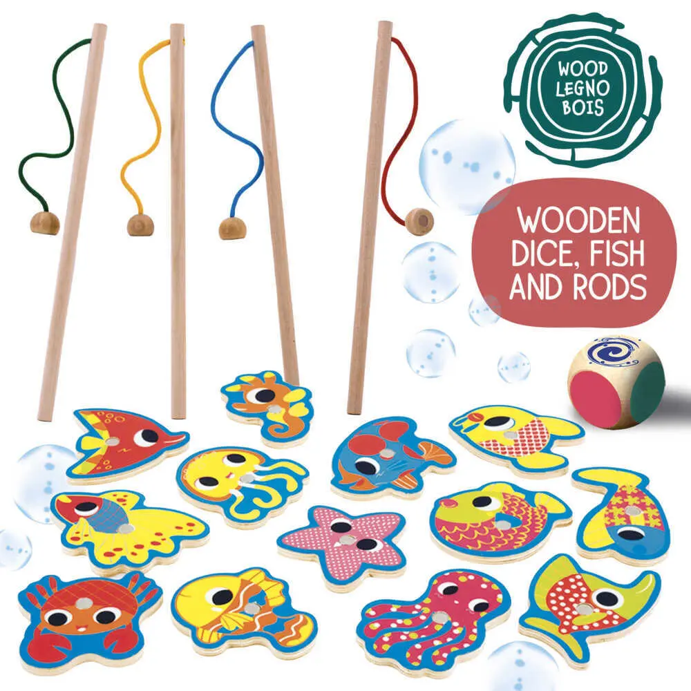 Bild: 8008324098354 | MONTESSORI Holz Angel Spiel | Spiel | Kartonschachtel | 98354 | 2024