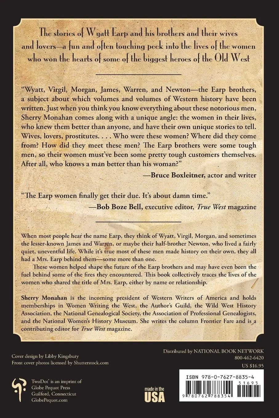 Rückseite: 9780762788354 | Mrs. Earp | The Wives And Lovers Of The Earp Brothers | Sherry Monahan