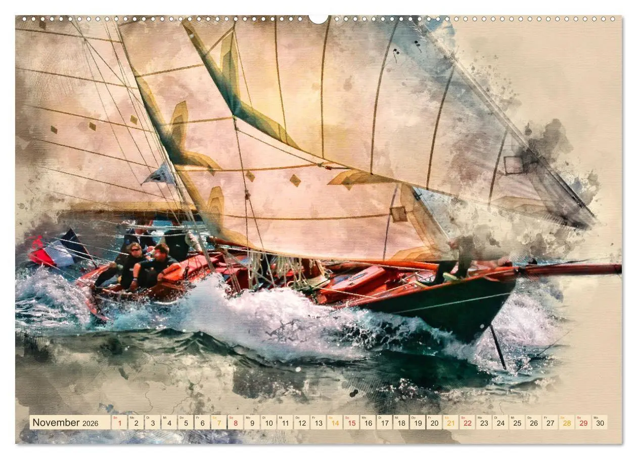 Bild: 9783457878354 | Ich liebe Segeln (Wandkalender 2026 DIN A2 quer), CALVENDO...