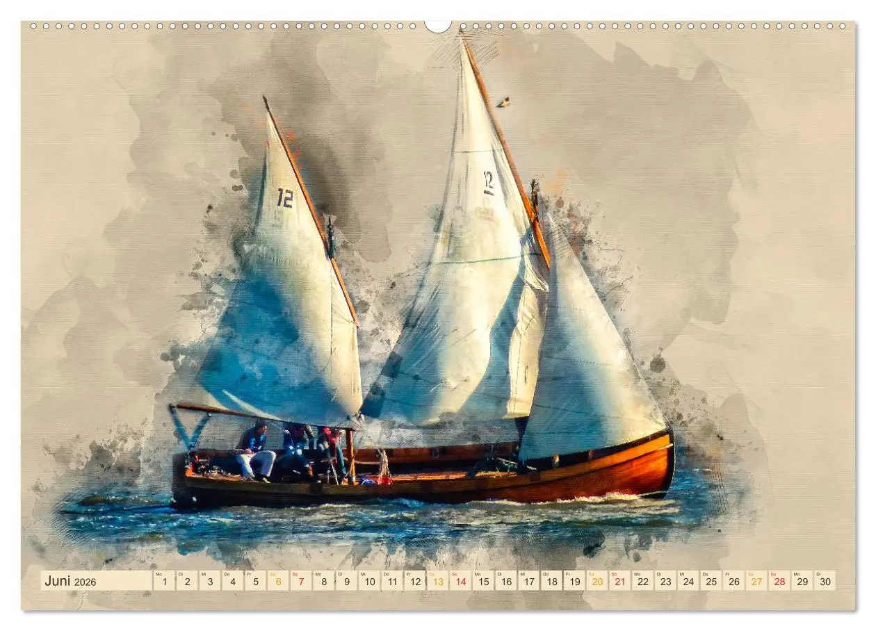 Bild: 9783457878354 | Ich liebe Segeln (Wandkalender 2026 DIN A2 quer), CALVENDO...