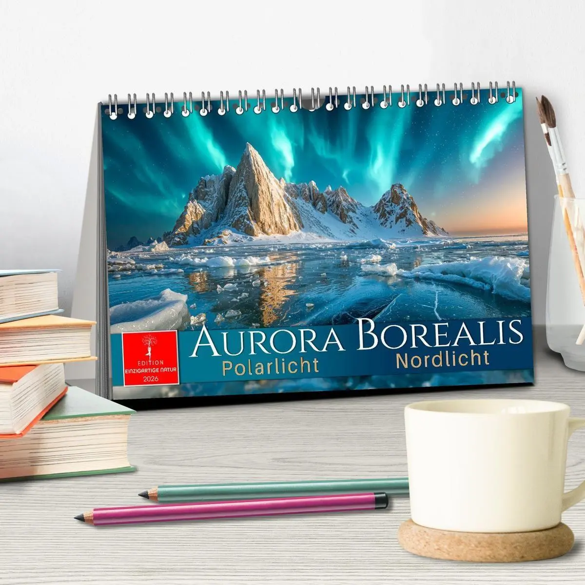 Bild: 9783516658354 | Aurora Borealis - Polarlicht Nordlicht (Tischkalender 2026 DIN A5...