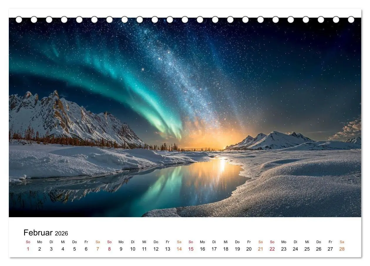 Bild: 9783516658354 | Aurora Borealis - Polarlicht Nordlicht (Tischkalender 2026 DIN A5...