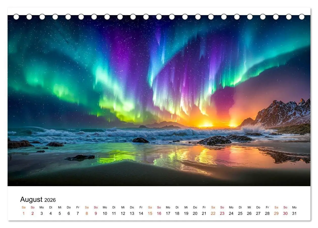 Bild: 9783516658354 | Aurora Borealis - Polarlicht Nordlicht (Tischkalender 2026 DIN A5...