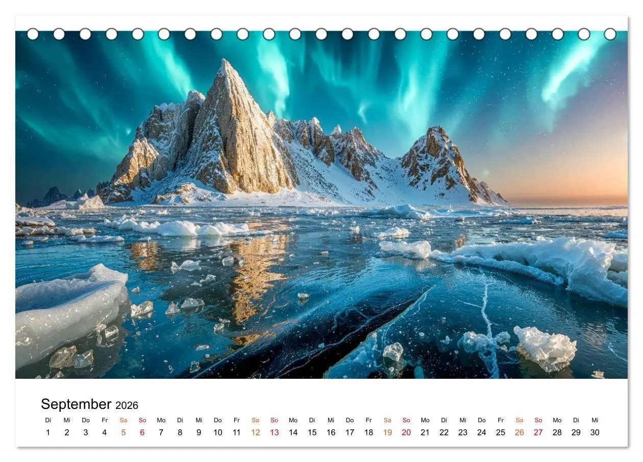 Bild: 9783516658354 | Aurora Borealis - Polarlicht Nordlicht (Tischkalender 2026 DIN A5...