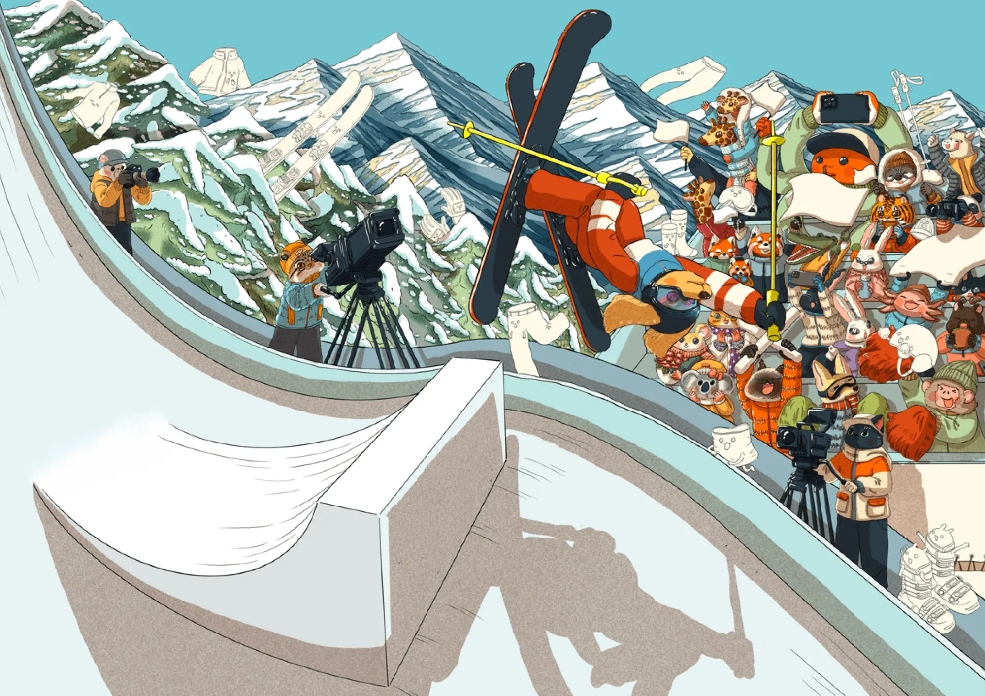 Bild: 9783910368354 | Wintersport | EIN WIMMELBUCH WIE KEIN ANDERES | Vesna Misanovic | Buch