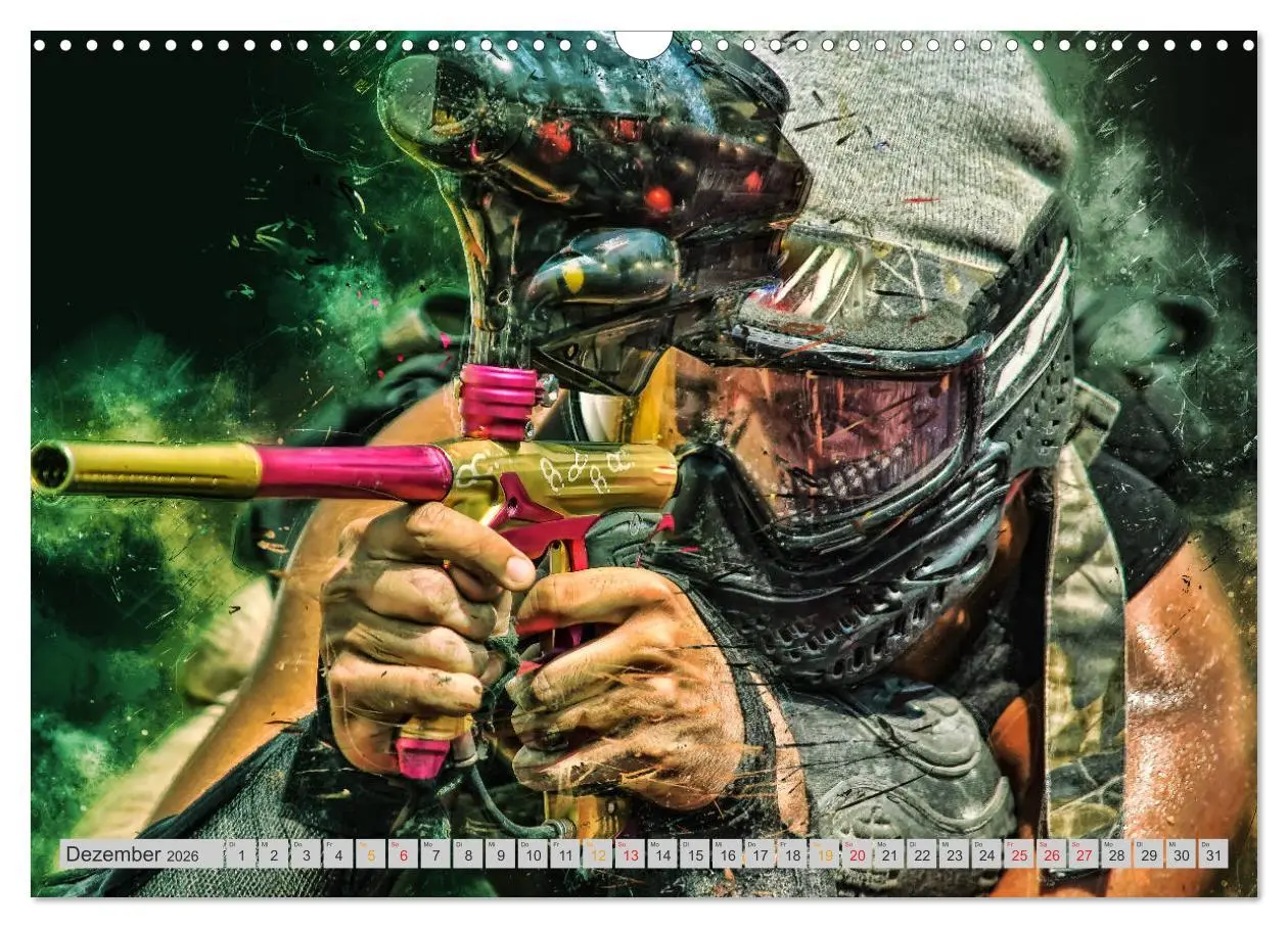 Bild: 9783457868454 | Paintball - extrem cool (Wandkalender 2026 DIN A3 quer), CALVENDO...