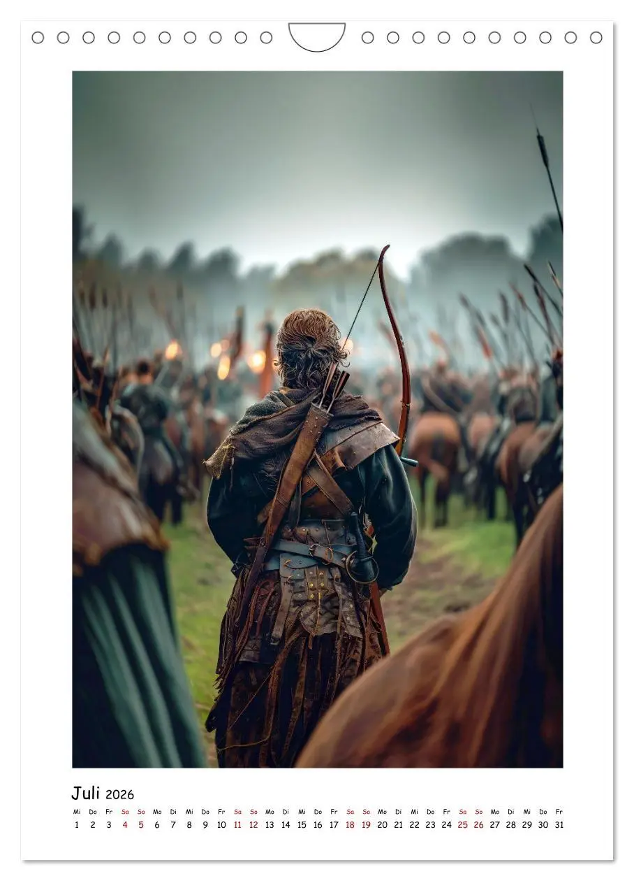 Bild: 9783516268454 | Bogenkunst durch die Zeiten (Wandkalender 2026 DIN A4 hoch),...