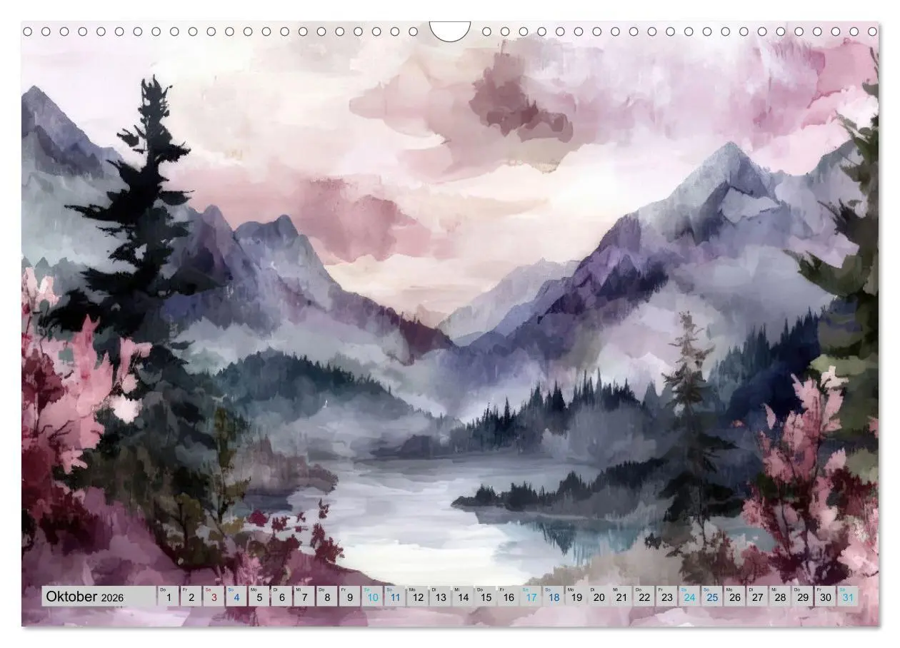 Bild: 9783516648454 | Farbige Bergwelten (Wandkalender 2026 DIN A3 quer), CALVENDO...