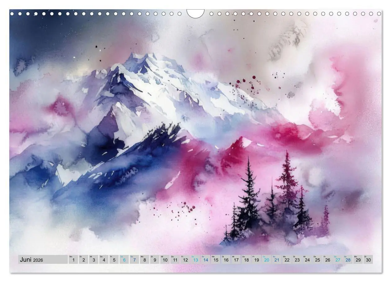 Bild: 9783516648454 | Farbige Bergwelten (Wandkalender 2026 DIN A3 quer), CALVENDO...