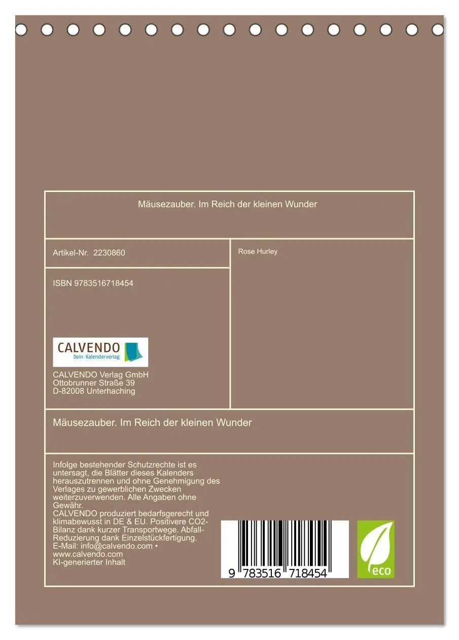 Bild: 9783516718454 | Mäusezauber. Im Reich der kleinen Wunder (Tischkalender 2026 DIN A5...