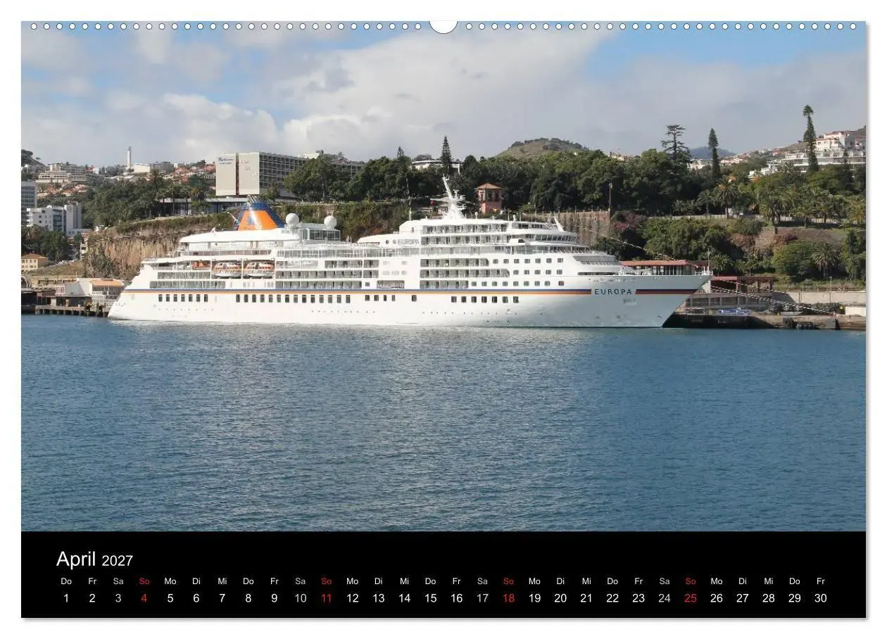 Bild: 9783594248454 | Kreuzfahrtschiffe in Europa (hochwertiger Premium Wandkalender 2027...