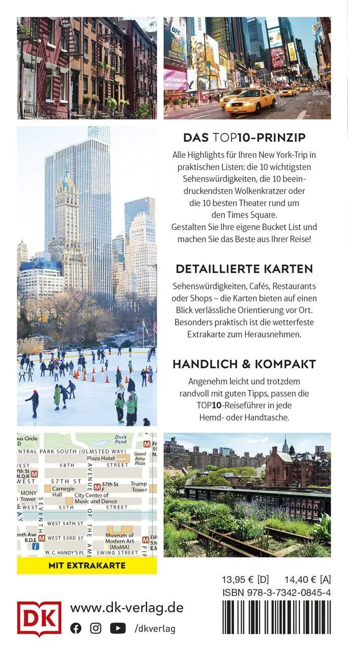 Rückseite: 9783734208454 | TOP10 Reiseführer New York | DK Verlag - Reise | Taschenbuch | 192 S.