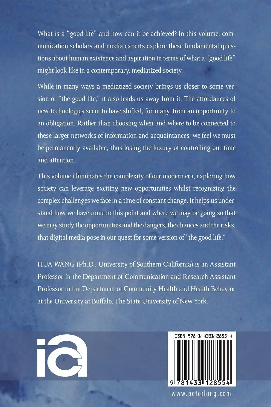Rückseite: 9781433128554 | Communication and 'The Good Life' | Hua Wang | Taschenbuch | Englisch