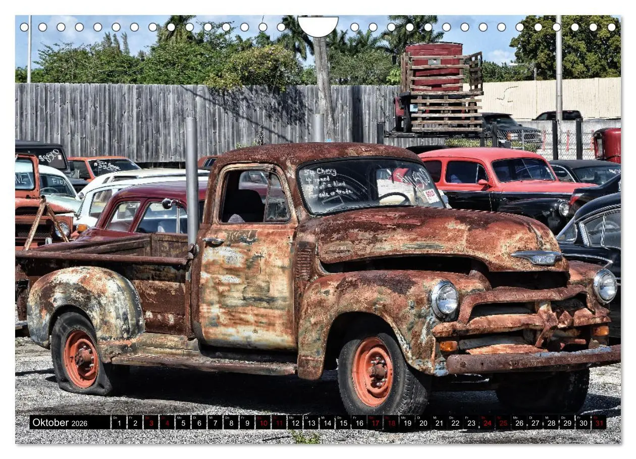 Bild: 9783457548554 | Florida Junk Cars (Wandkalender 2026 DIN A4 quer), CALVENDO...