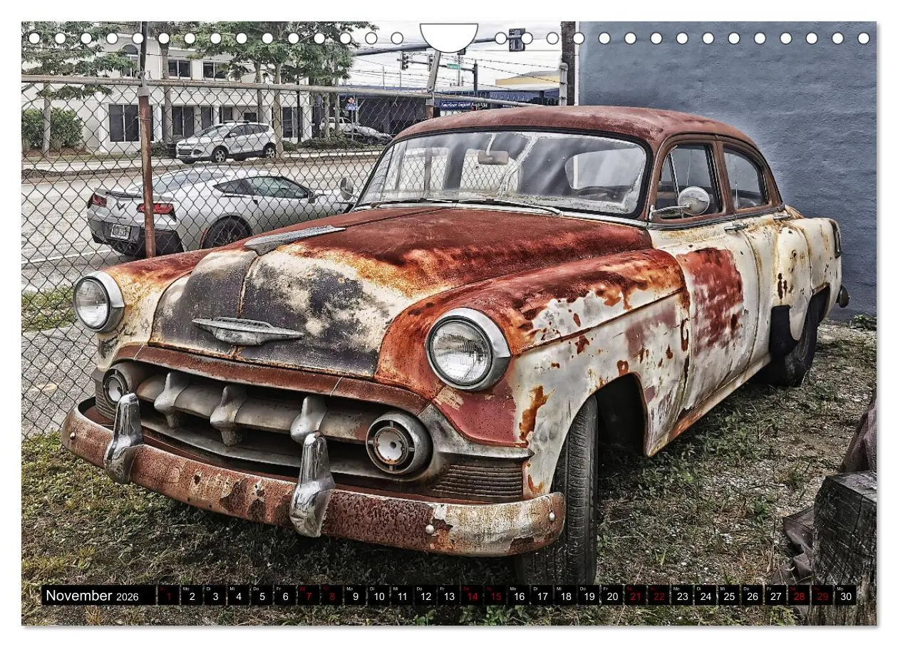 Bild: 9783457548554 | Florida Junk Cars (Wandkalender 2026 DIN A4 quer), CALVENDO...
