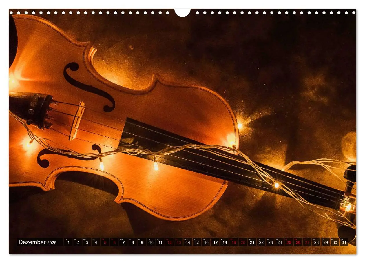 Bild: 9783457928554 | Geige - Magie der Klänge (Wandkalender 2026 DIN A3 quer), CALVENDO...