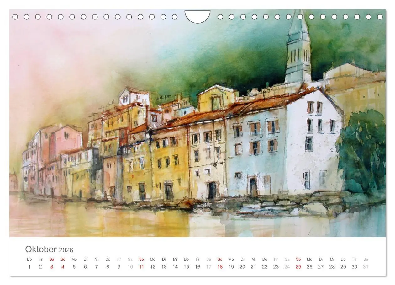 Bild: 9783516018554 | Faszination Aquarell - Eckard Funck (Wandkalender 2026 DIN A4...