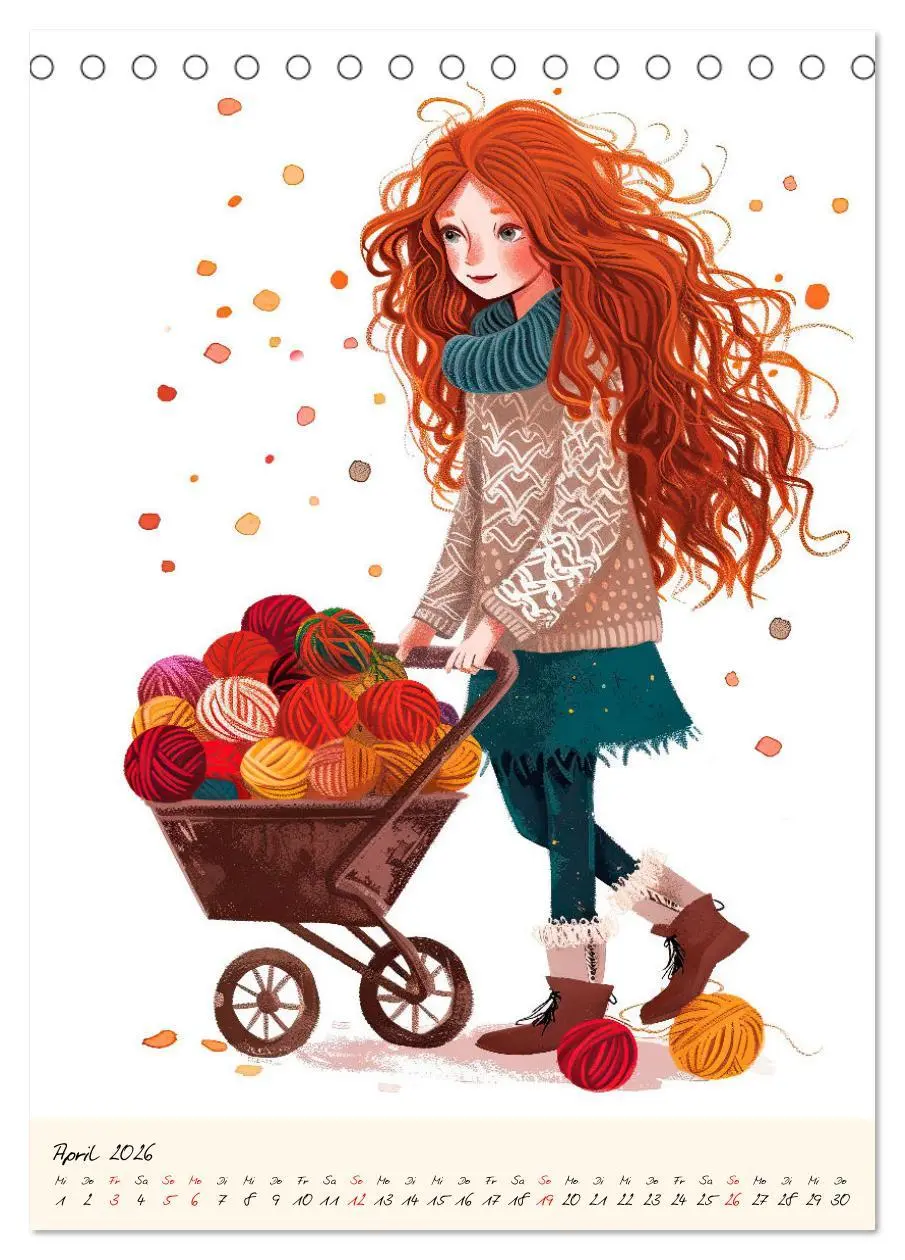 Bild: 9783516258554 | Im Strickfieber (Tischkalender 2026 DIN A5 hoch), CALVENDO...