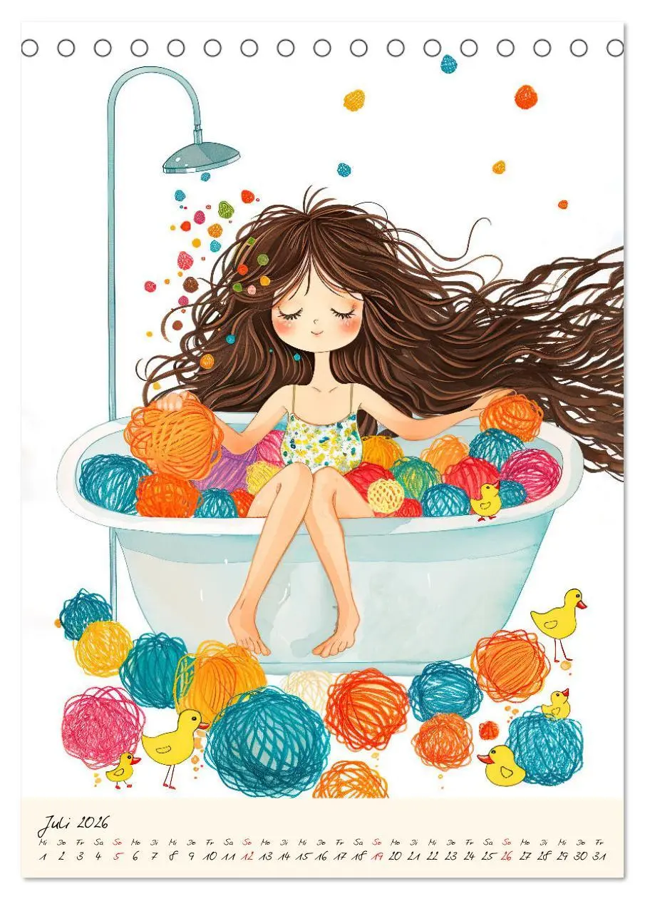 Bild: 9783516258554 | Im Strickfieber (Tischkalender 2026 DIN A5 hoch), CALVENDO...