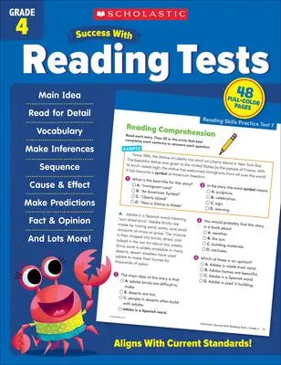 Cover: 9781338798654 | Scholastic Success with Reading Tests Grade 4 Workbook | Resources