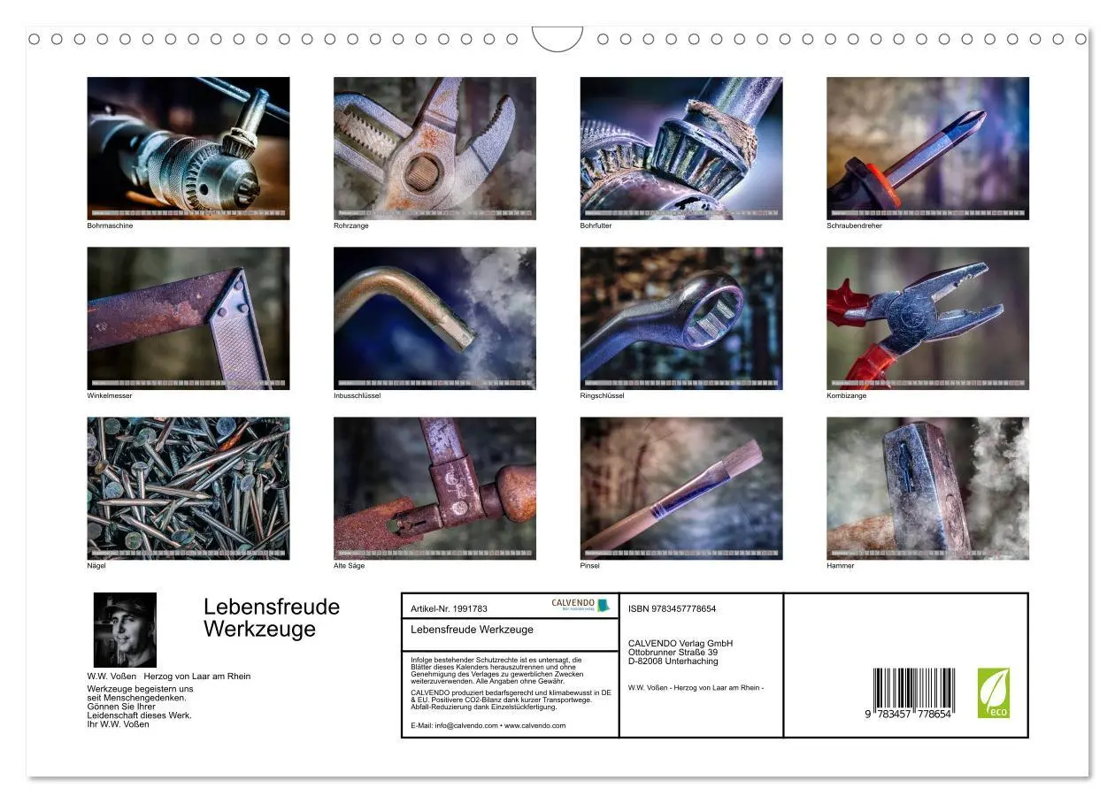 Bild: 9783457778654 | Lebensfreude Werkzeuge (Wandkalender 2026 DIN A3 quer), CALVENDO...