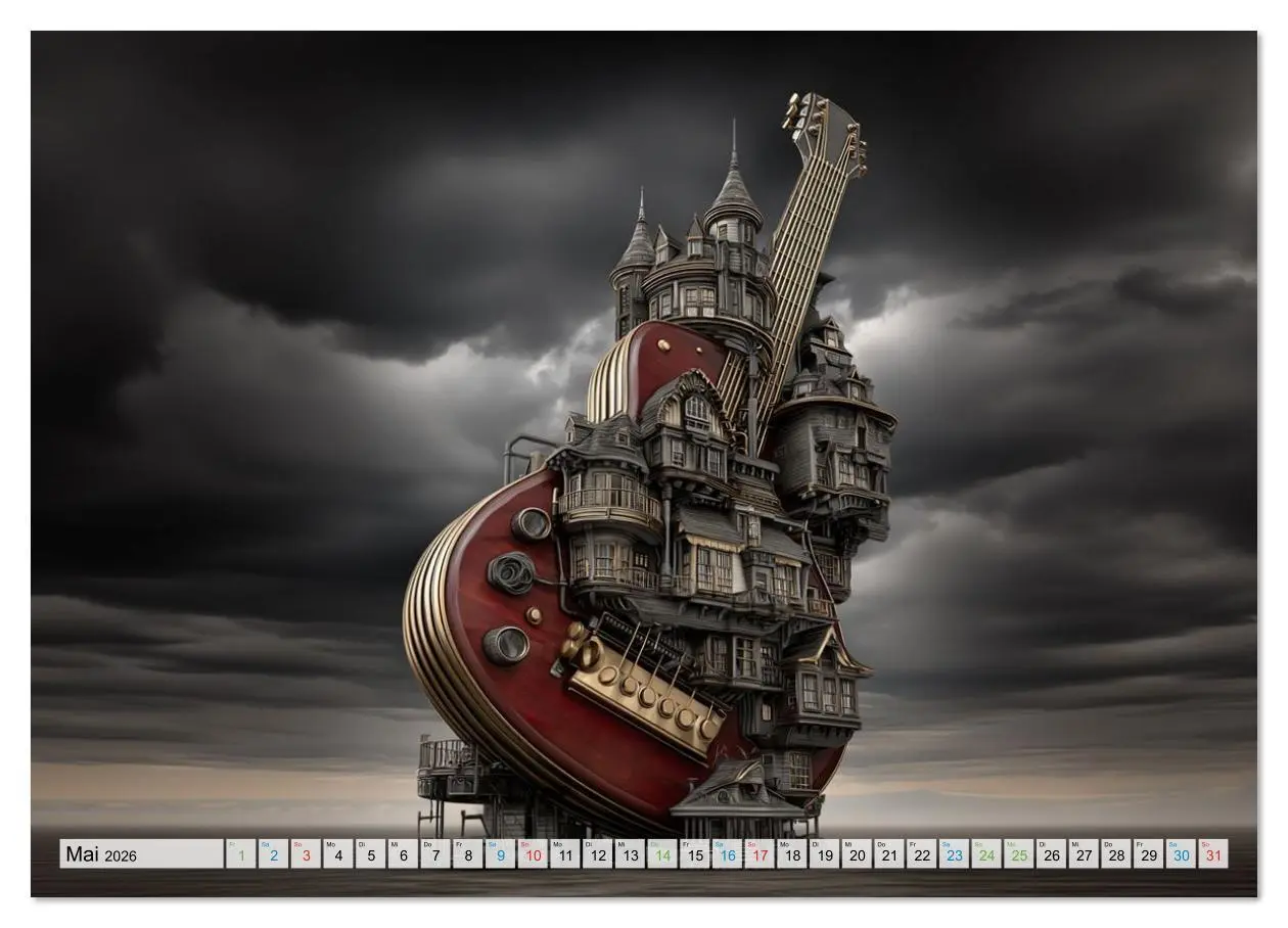 Bild: 9783516628654 | Saitenzauber - Gitarren im Bilderklang (Wandkalender 2026 DIN A4...
