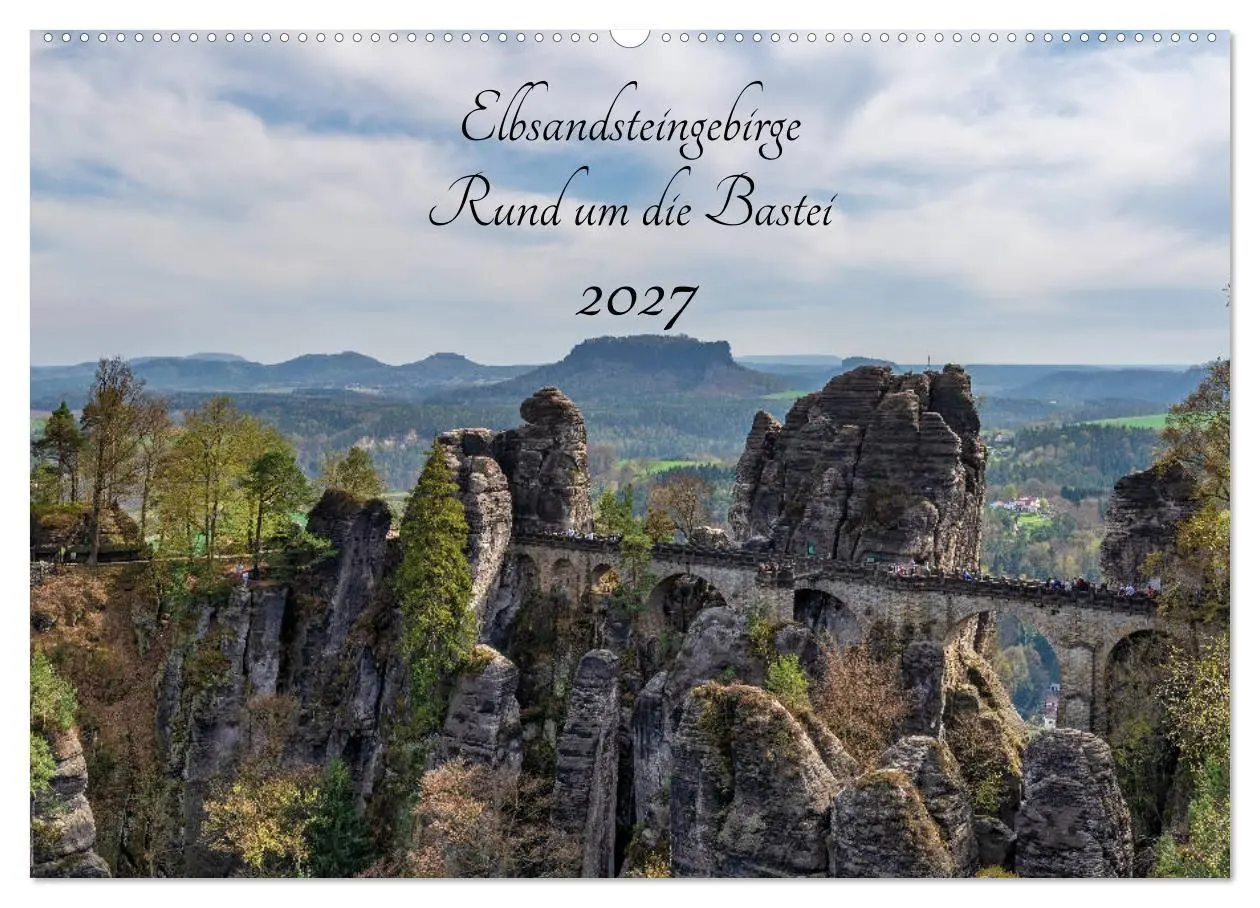 Cover: 9783569718654 | Elbsandsteingebirge - Rund um die Bastei (Wandkalender 2027 DIN A2...