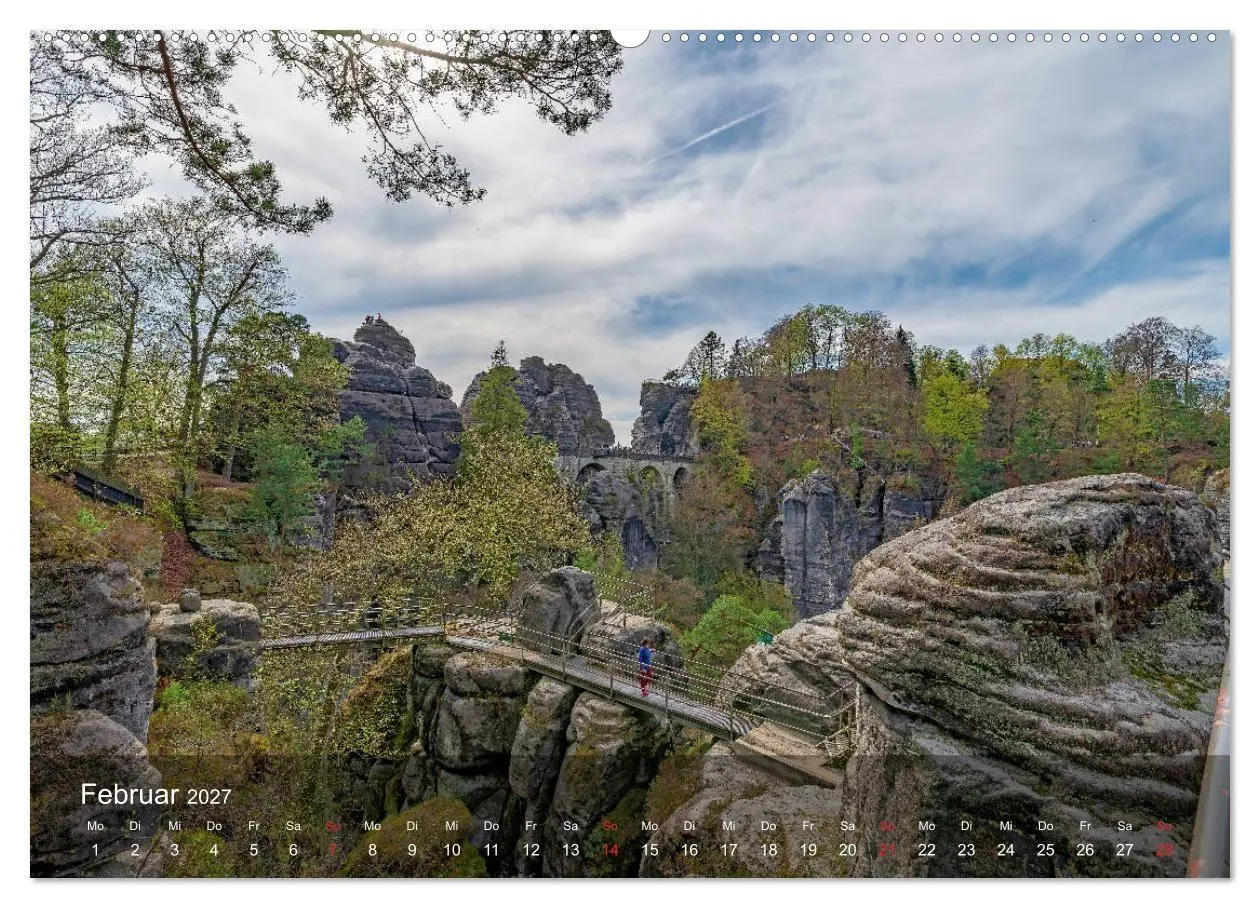 Bild: 9783569718654 | Elbsandsteingebirge - Rund um die Bastei (Wandkalender 2027 DIN A2...