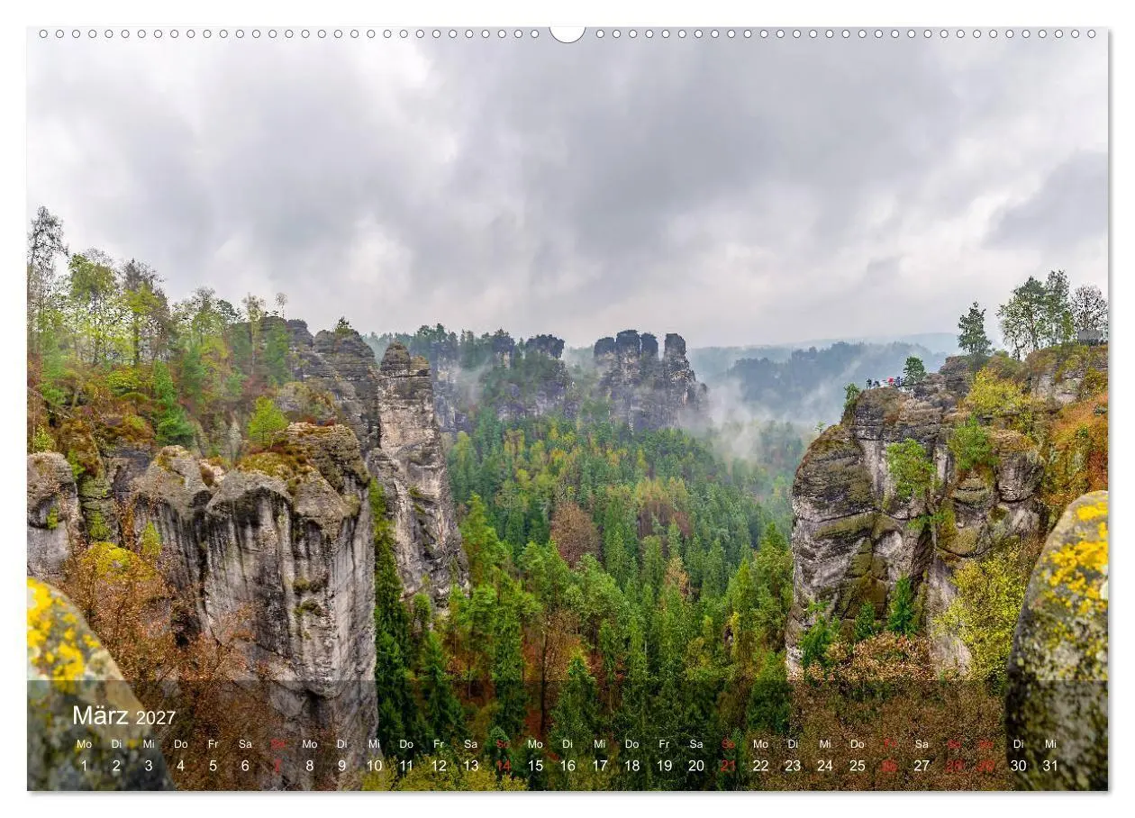 Bild: 9783569718654 | Elbsandsteingebirge - Rund um die Bastei (Wandkalender 2027 DIN A2...