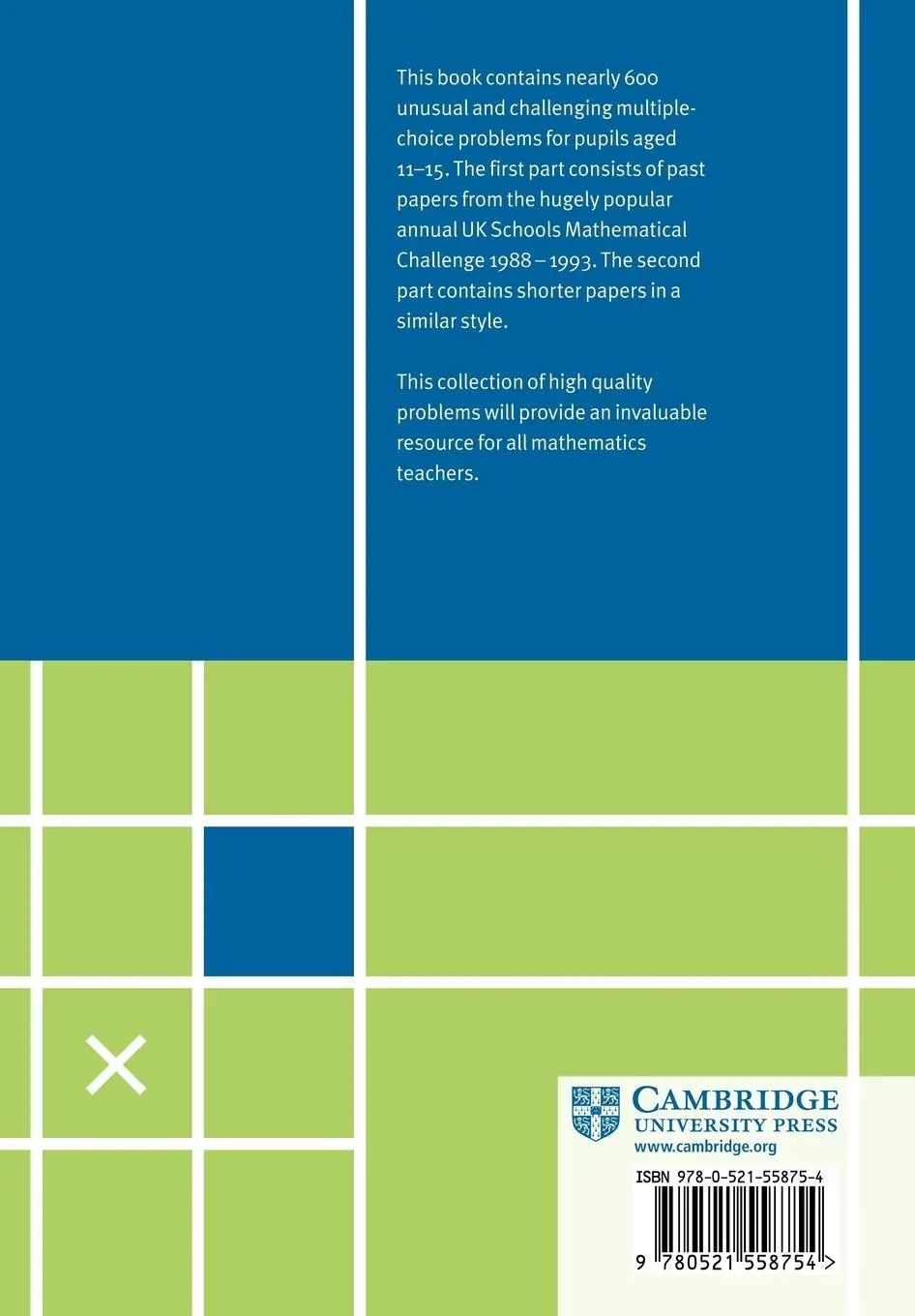 Rückseite: 9780521558754 | Mathematical Challenge | Tony Gardiner (u. a.) | Taschenbuch | 1996