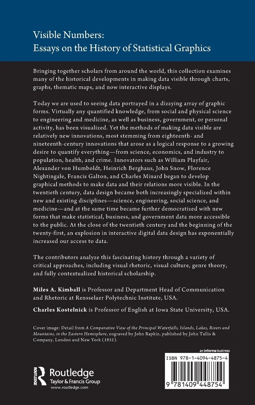 Rückseite: 9781409448754 | Visible Numbers | Essays on the History of Statistical Graphics | Buch