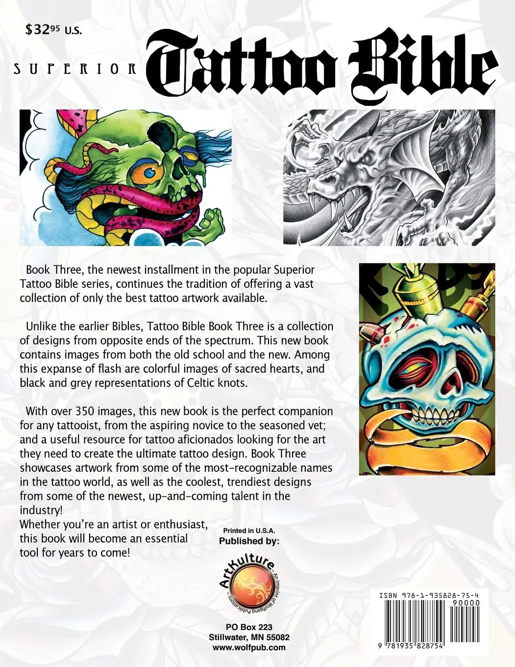 Rückseite: 9781935828754 | Tattoo Bible Book Three | Superior Tattoo | Taschenbuch | Englisch