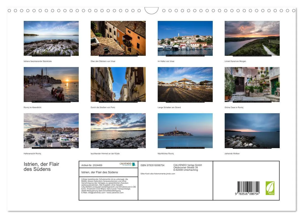 Bild: 9783516098754 | Istrien, der Flair des Südens (Wandkalender 2026 DIN A3 quer),...