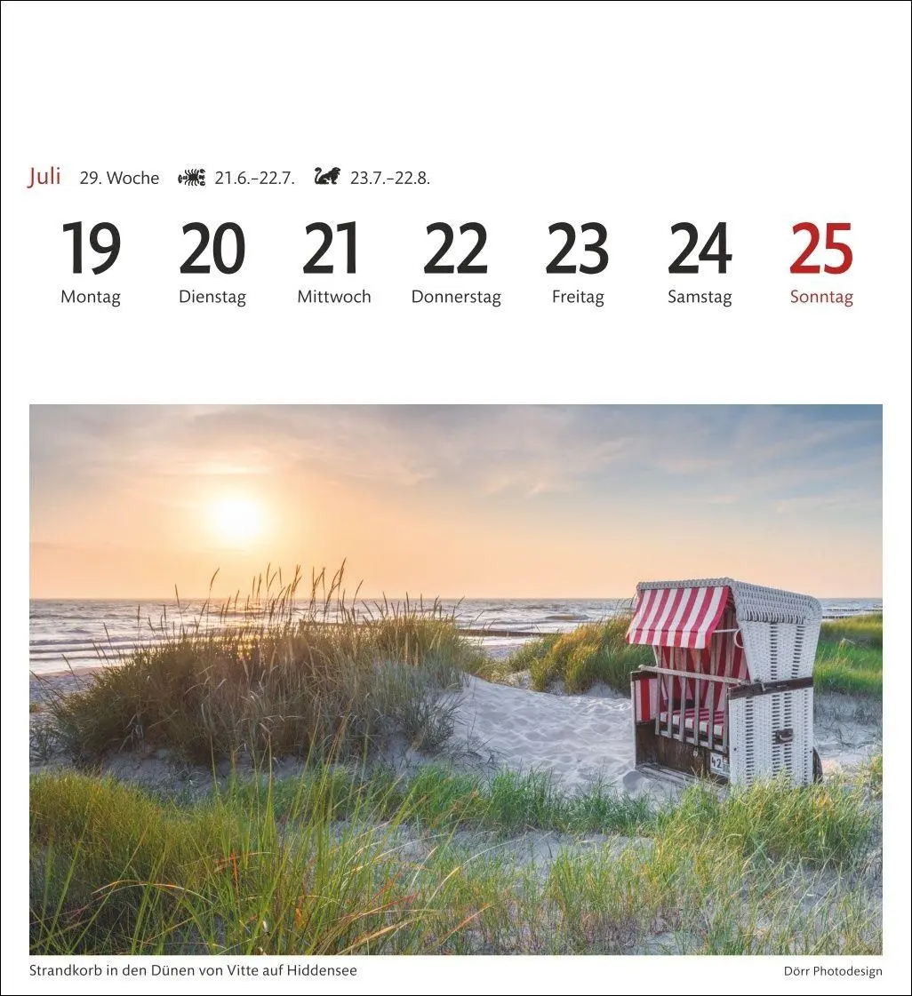 Bild: 9783840038754 | Ostseeküste Sehnsuchtskalender 2027 - Wochenkalender mit 53 Postkarten