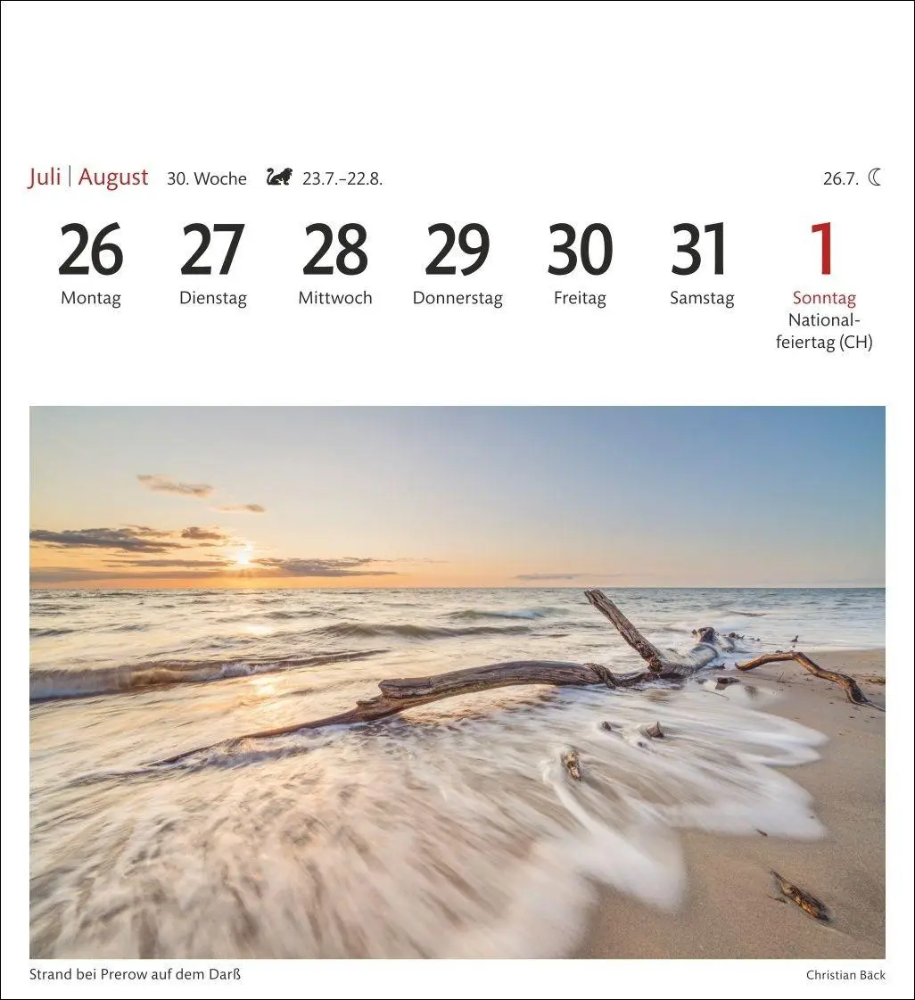 Bild: 9783840038754 | Ostseeküste Sehnsuchtskalender 2027 - Wochenkalender mit 53 Postkarten