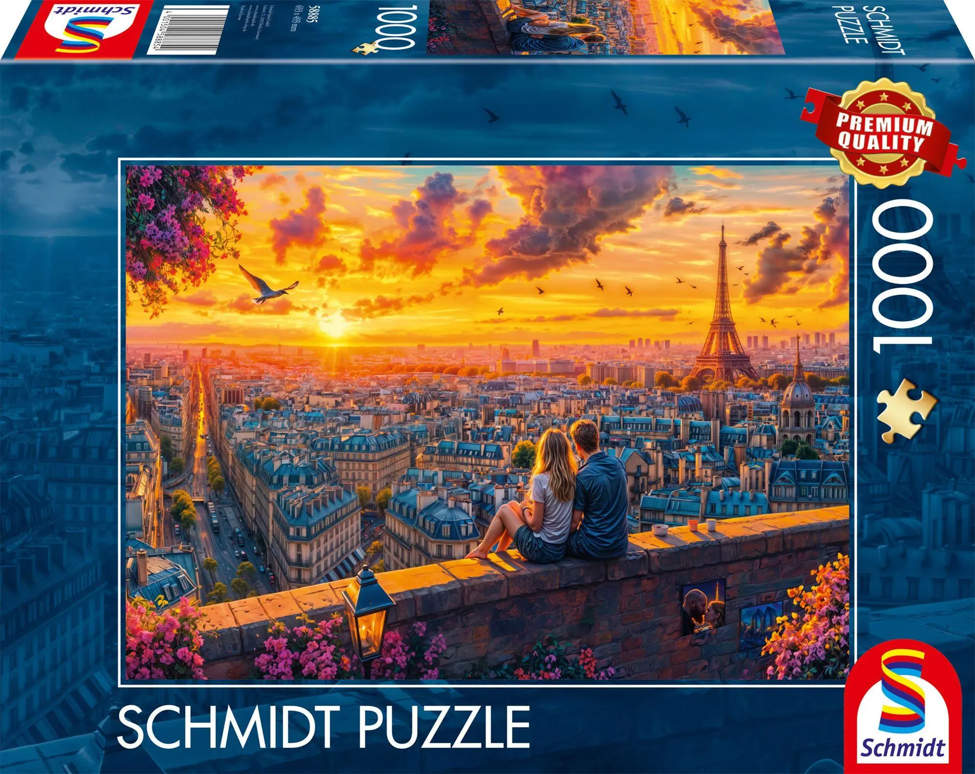 Cover: 4001504588854 | Pariser Dachgeflüster | Puzzle Standard 1000 Teile | Spiel | 58885