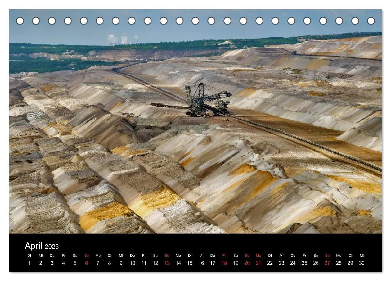 Bild: 9783435598854 | Der Tagebau (Tischkalender 2025 DIN A5 quer), CALVENDO Monatskalender