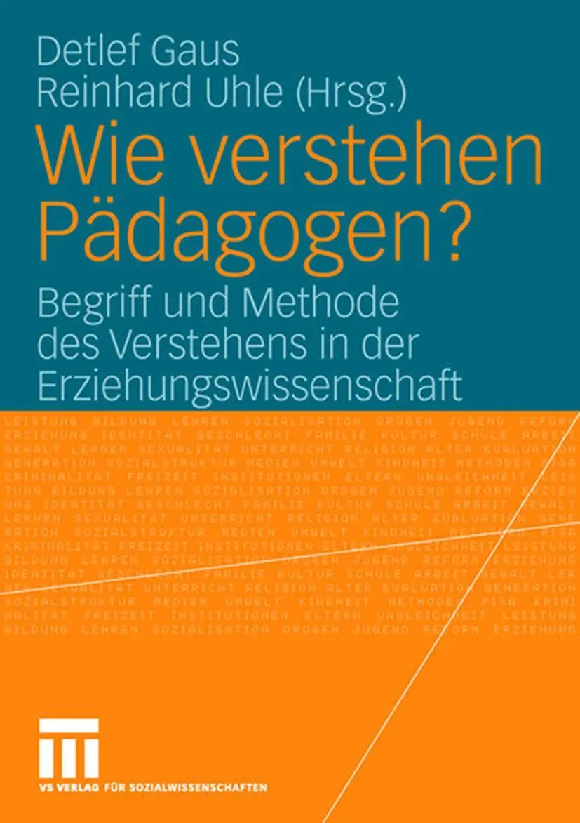 Cover: 9783531148854 | Wie verstehen Pädagogen? | Reinhard Uhle (u. a.) | Taschenbuch | vi