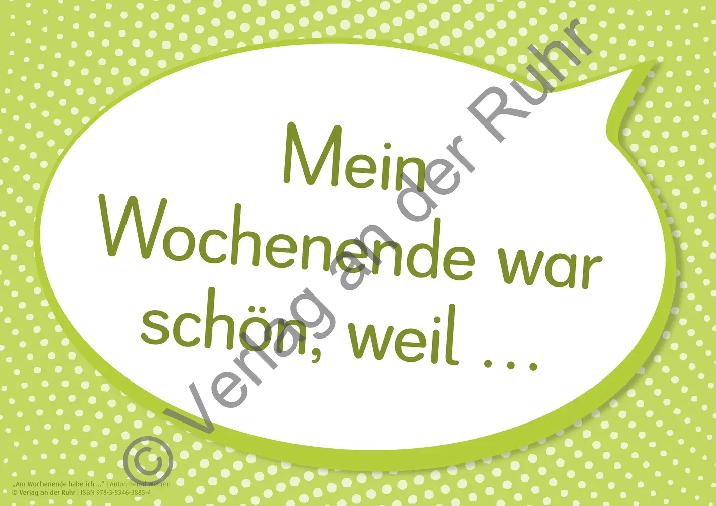 Bild: 9783834638854 | "Am Wochenende habe ich ..." 66 Bild-Impulse und Satzanfänge für...