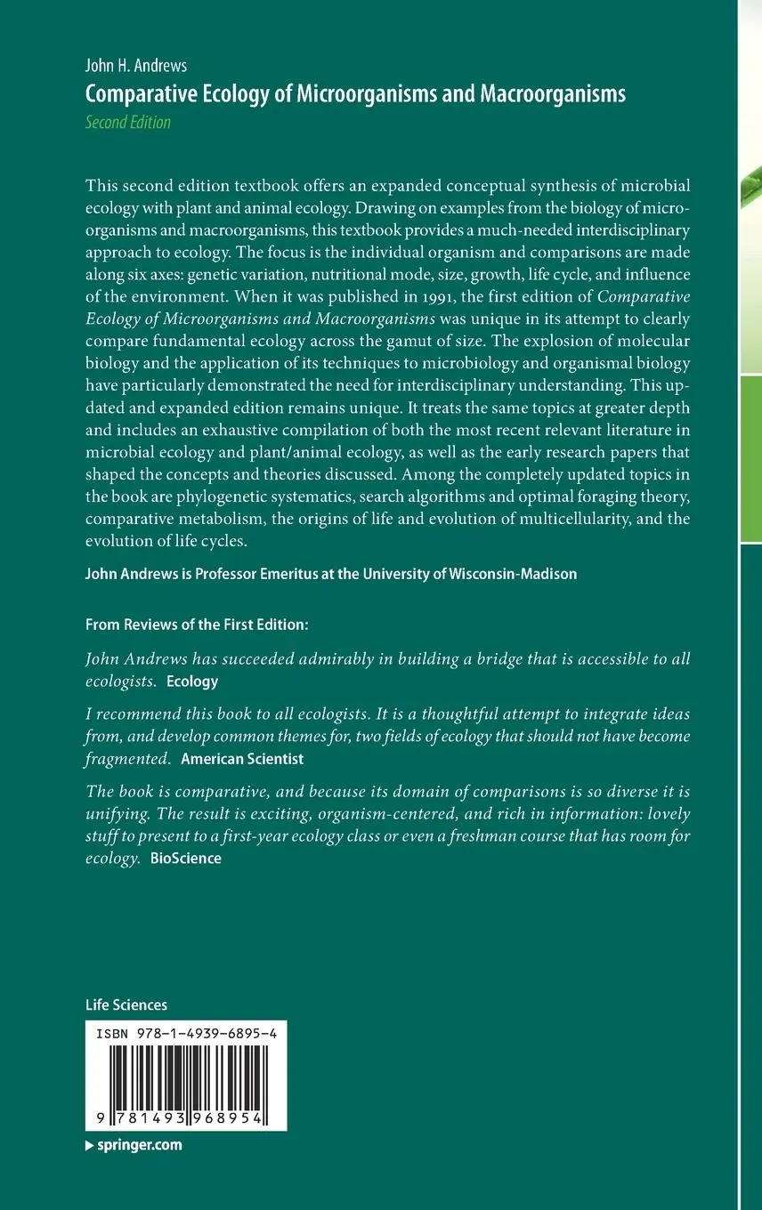 Rückseite: 9781493968954 | Comparative Ecology of Microorganisms and Macroorganisms | Andrews