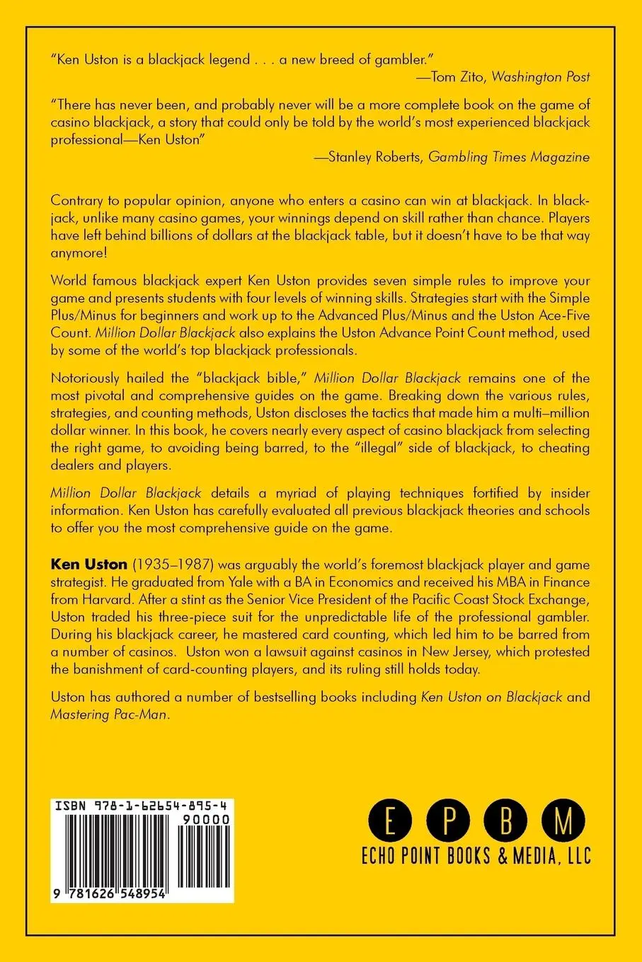 Rückseite: 9781626548954 | Million Dollar Blackjack | Ken Uston | Taschenbuch | Englisch | 2014