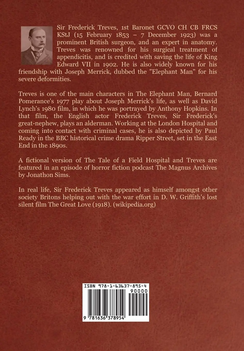 Rückseite: 9781636378954 | The Elephant Man and Other Reminiscences | Frederick Treves | Buch