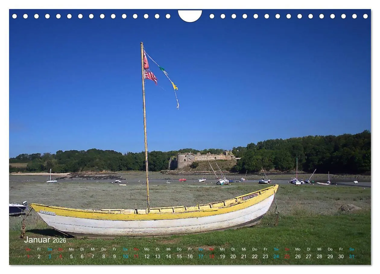 Bild: 9783516078954 | Bretagne - Sehnsucht in Blau (Wandkalender 2026 DIN A4 quer),...