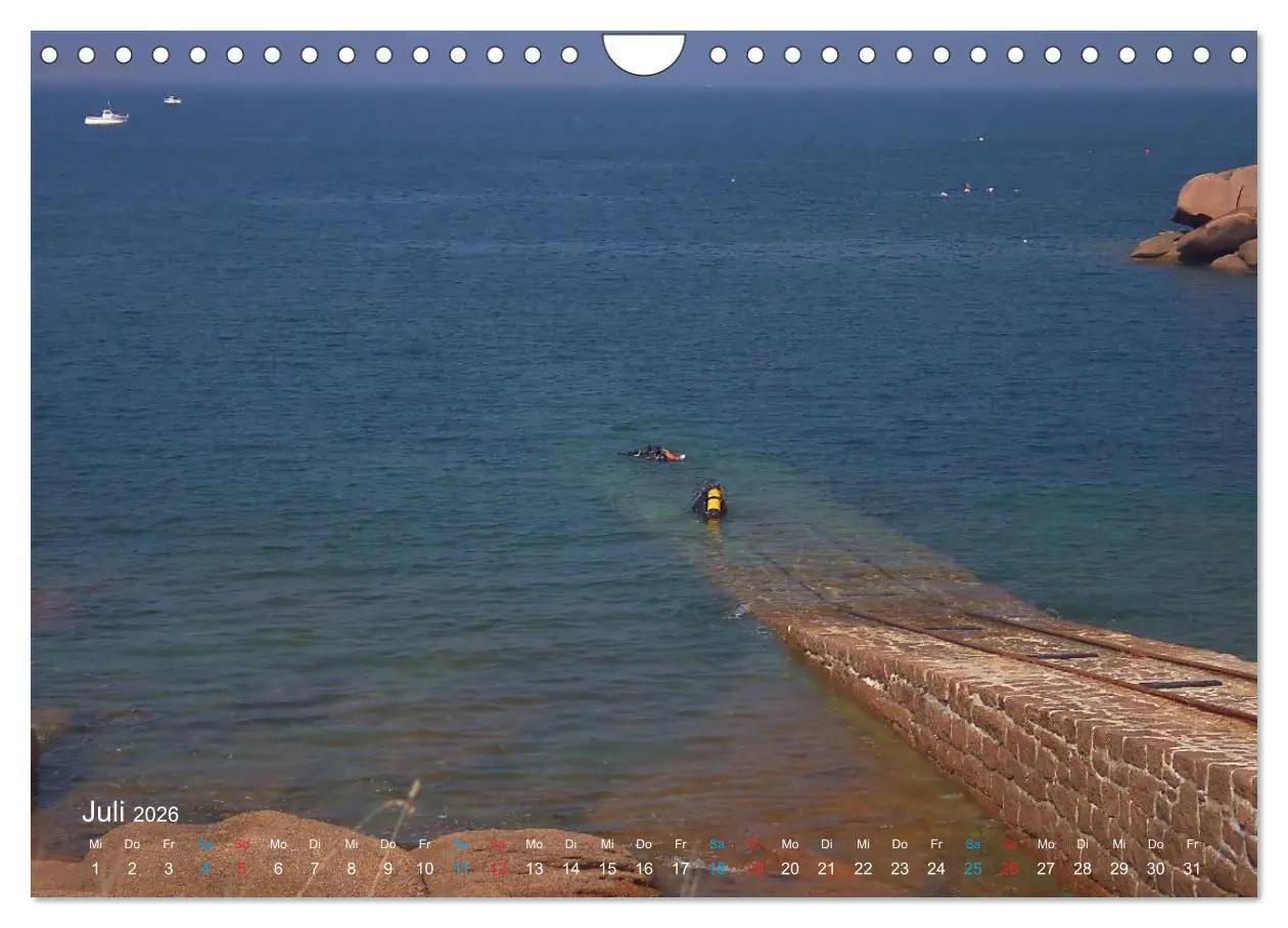 Bild: 9783516078954 | Bretagne - Sehnsucht in Blau (Wandkalender 2026 DIN A4 quer),...