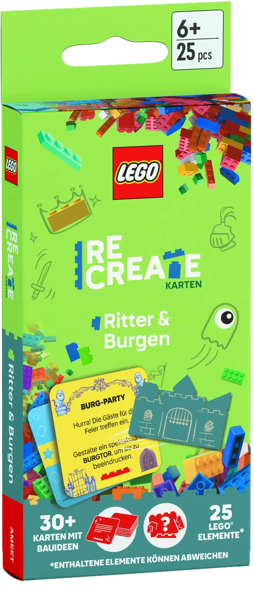 Cover: 9783960808954 | LEGO® - ReCreate Karten - Ritter &amp; Burgen | mit LEGO-Elementen | Buch