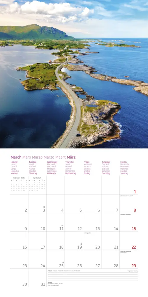 Bild: 9783961418954 | Traumstraßen für Entdecker - Broschürenkalender im Format 30 x 30