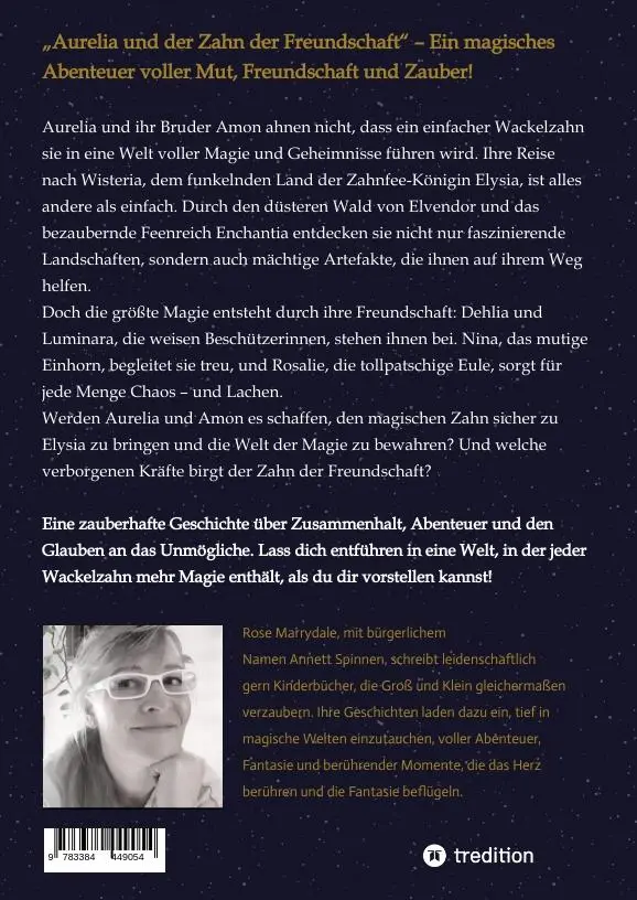 Rückseite: 9783384449054 | Aurelia und der Zahn der Freundschaft | Rose Marrydale | Buch | 196 S.